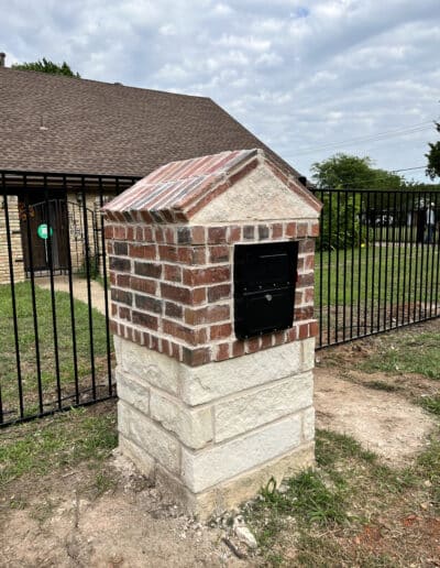 Mailbox Enclosed in Brick